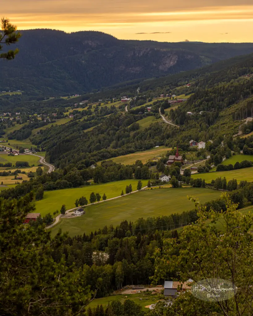Utsikten ovenfor det gamle retterstedet