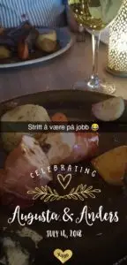 Snapfilter med logo