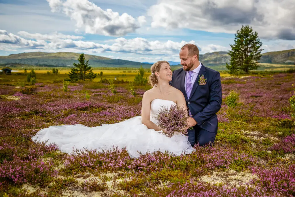 Bryllupsfotografering i Gudbrandsdalen