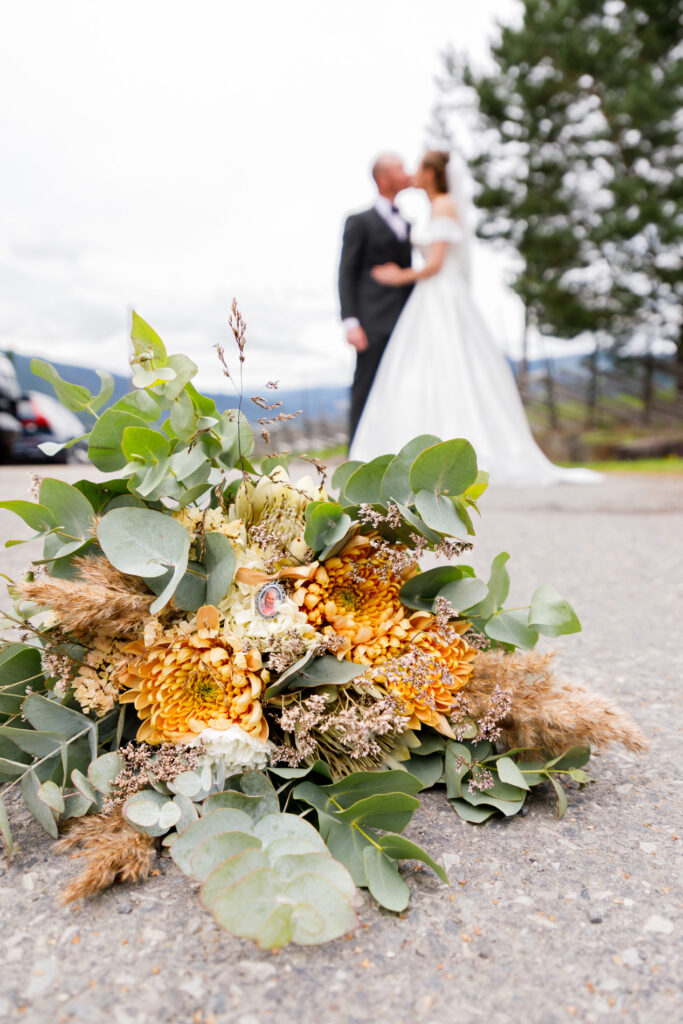 Nydelige blomster - ser du detaljen i buketten?